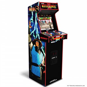 Arcade1Up Mortal Kombat II Deluxe Arcade Game with 5-foot-tall full-size stand-up cabinet, Black