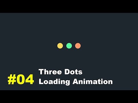 Pure CSS Three Dots Loading Animation 04