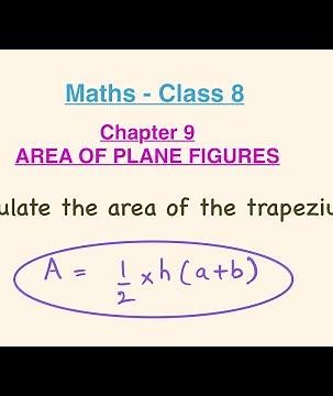 “HOW TO CALCULATE THE AREA OF A TRAPEZIUM?” Class 8 Maths Chapter 9 || #maths