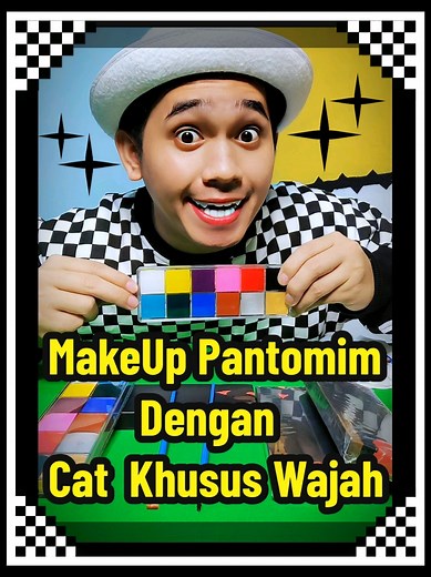 Tutorial MakeUp Pantomim menggunakan Cat Khusus Wajah