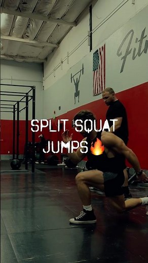 Split squat jumps for POWER & ATHLETICISM ⚡️🔥 (Do these RIGHT!)