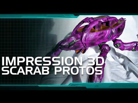 3D printed Scarab Covenant Protos from Halo 2