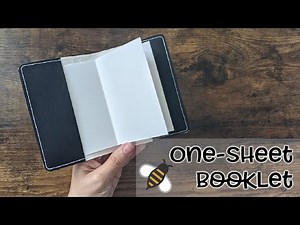 One Sheet Booklet - 8.5" by 11" Paper + Scissors = Craft!