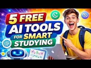 5 FREE AI Tools for Smart Studying | Study Faster & Smarter