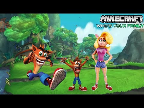 WHO'S YOUR FAMILY - O FILHO DO CRASH E DA TAWNA DERROTOU O DR. NEO CORTEX! - MINECRAFT MACHINIMA