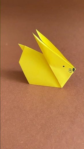 Simple origami bunny to make yourself 🐰 Paper Easter craft