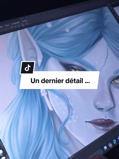 Juste un dernier détail puis voilà le résultat. ✨ Illustration réalisée pour de Draw this in your style de @Nuage De Fraise 💜. #siren #digitalpaint #drawingart #illustratricefrancaise