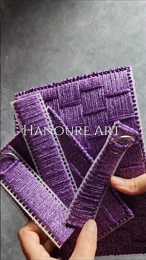 DIY EASY PLASTIC CANVAS BAG #handmade #hanoureart #fashion