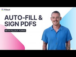 How to auto-fill and sign PDFs with a form