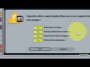 Ableton Live - how to use collect all and save