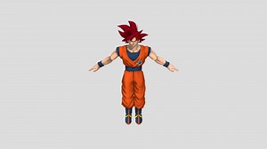 goku god - 3D model by gabrieel22