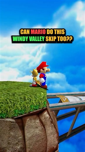 Can Mario do WINDY VALLEY SKIP in Sonic Adventure? #sonic #sonicthehedgehog #mario #mario64