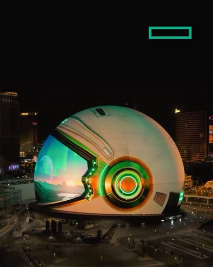 HPE on Instagram: "Sphere lit up the skyline this week, while inside, the future was being drawn in bold strokes during the #HPEDiscover keynote. HPE President and CEO Antonio Neri shared not just about what’s next, but about how we can make the impossible possible. Watch the replay. hpe.com/discover"