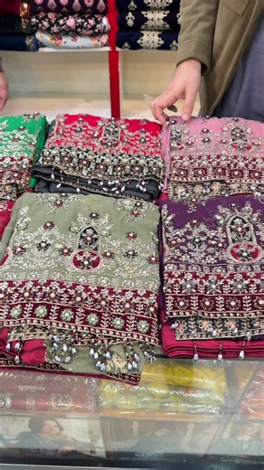 Latest Fancey collection 2 different articles hand work style latest design latest colour collection available Kashmir Mall Abbottabad 03277282000 03230534983 03331688376##KashmirMallAbbottabad##Bedsheets##Shawl##summercollection##fanceysuits