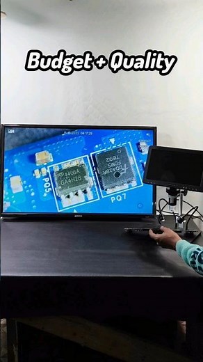 Setup Upgrade Part 2 Digital Microscope Connect with 32inch TV #digitalmicroscope #laptoprepair