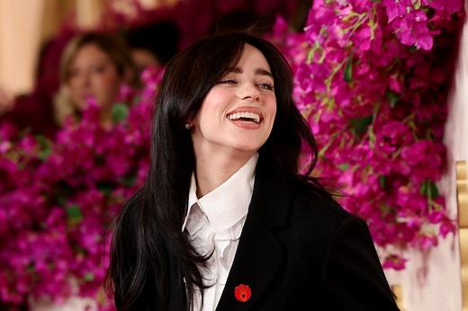 Billie Eilish Rocks Pink String Swimsuit in New Pool Party Photos