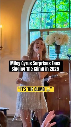 Miley Cyrus Randomly Starts Singing “THE CLIMB” in 2025 😭 | #shorts #mileycyrus