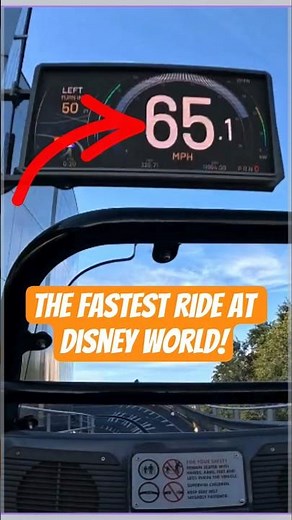 The fastest ride in Disney World! 🏎️💨 Ready to hit 65 MPH? #shorts #TestTrack #DisneyWorld