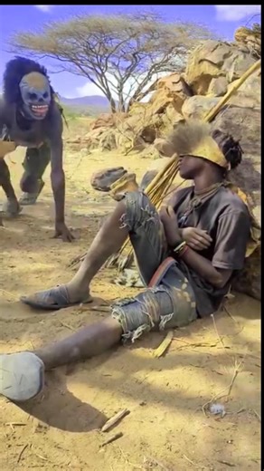 When the Hadza first appeared in front of the Hadza wearing Marks #usa #africa #funny #comedy