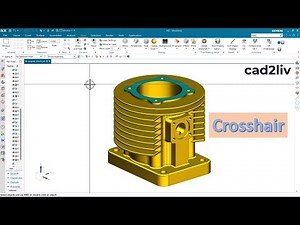 NX_Viewer’s_Choice | #crosshair | How to show crosshair in NX | #nxtutorials | NX CAD | Cad2liv