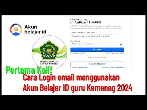 Cara Login email menggunakan Akun Belajar ID guru Kemenag 2024