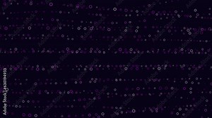 Abstract composition: vibrant colors, dynamic patterns on black background. Wavy lines, dots, and shapes in varied hues energize scene; stark black enhances contrast and viewer engagement