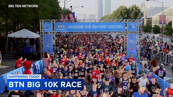 BTN Big 10K, 5K step off from Soldier Field amid busy, hot Chicago weekend