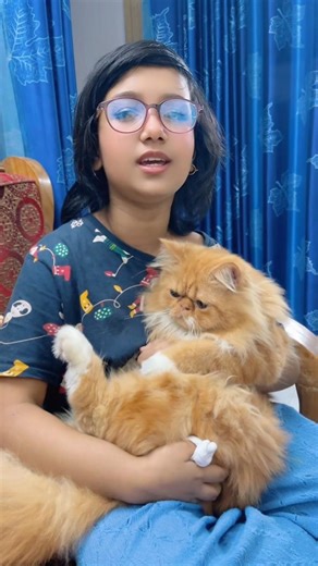 Talented girl Proma with Cherry😻#cat #song #shorts #youtubeshorts #viral #trending #trending #love