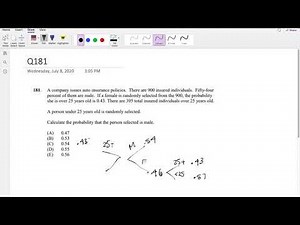 SOA Exam P Question 181 | Conditional General Probability