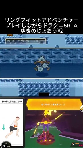 リングフィットしながらドラクエ5RTA【ゆきのじょおう戦】