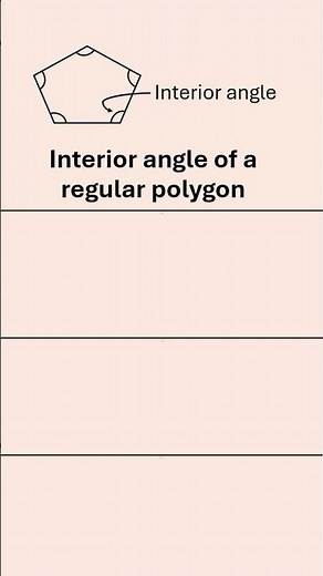 Interior Angle of A Regular Pentagon