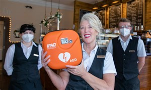 Dundee cafe owner inspired to buy defibrillator after Christian Eriksen's collapse