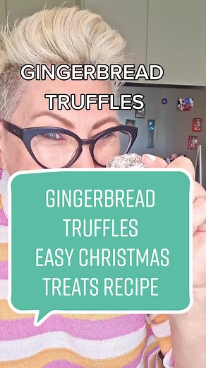 GINGERBREAD TRUFFLES EASY CHRISTMAS TREATS RECIPE 500g chocolate 250 ml cream 1 pkt ginger biscuits 2 tsp Ginger 1 tsp Cinnamon 1 tsp Garam masala 1 cup Coconut Heat cream and add chocolate and let sit for 2 mins. Then stir to combine. Crush ginger biscuits and add spices. Mix with chocolate and salt. Pour into a container and chill for 30 mins. Cut into bite-size pieces. Roll into a ball and roll in coconut. #gingerbread #truffle #christmastreats #snack #christmassnacks #stephcooksstuff #CapCut