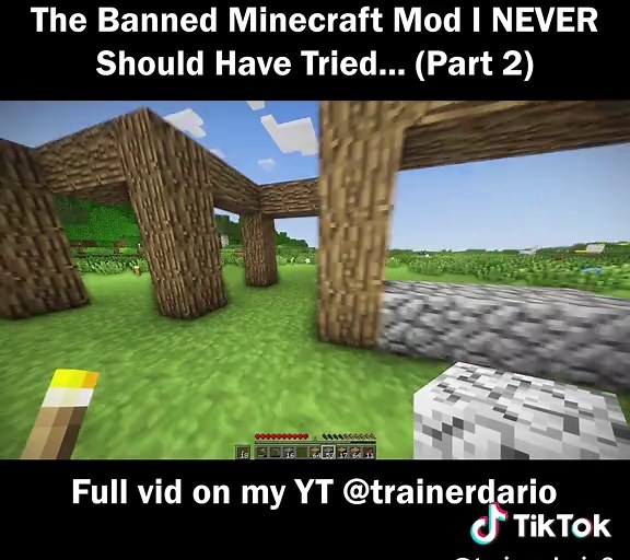The Banned Minecraft Mod I Never Should Have Tried… (Part 2) FULL VID ON MY YT - TrainerDario #Minecraft #horror #scary #thebrokenscript #brokenscript
