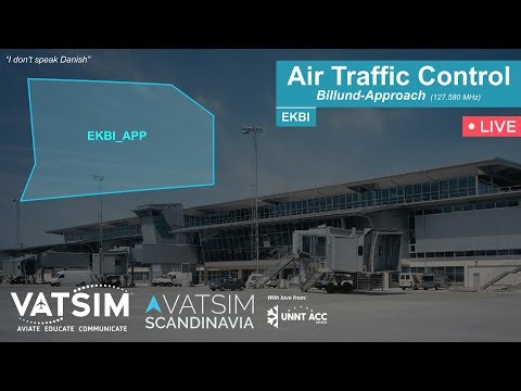 EKBI Billund Approach - RUS/ENG | Общаемся на ДВУХ языках - Vatsim ATC