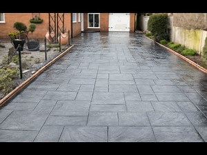 Dimension Driveways Installing Pattern Imprinted Concrete Driveways www.patternimprint.com