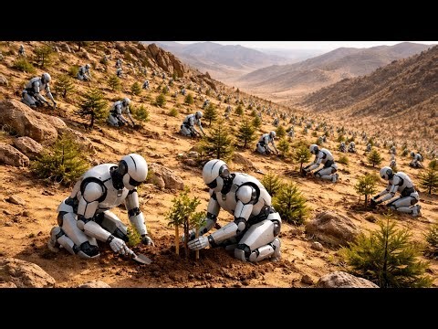 China Is SECRETLY Using Robots To Plant Trees In The Desert