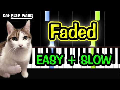 Faded - Piano Tutorial Easy SLOW + Free Sheet Music PDF - Alan Walker