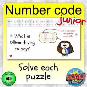Alphabet number code junior | BOOM match letter to number puzzles