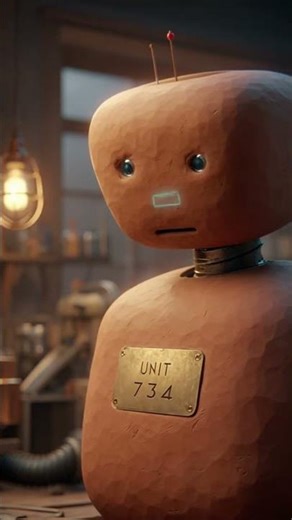 Robot Overthinks a Vacuum Joke 🤖💭 | Unit 734 Claymation