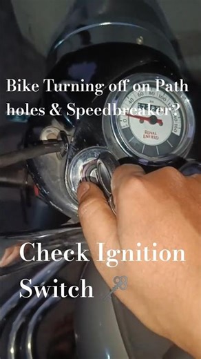 Bike Turning OFF on Speed Breakers & pathholes? 🔑 Fixed This! #automobile #royalenfielddiaries