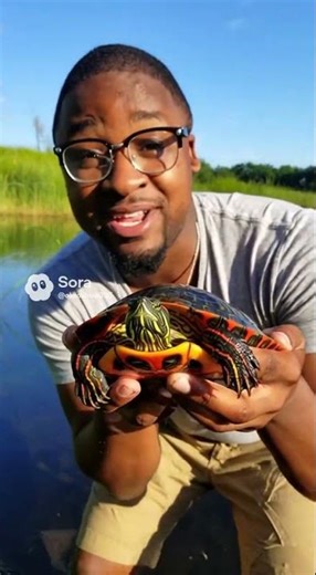 catching animals - Painted Turtle