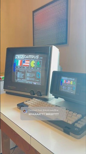 Retro Computing Online! Commodore SX-64 Connecting to Retro Campus BBS with WiFi modem #80s #tech