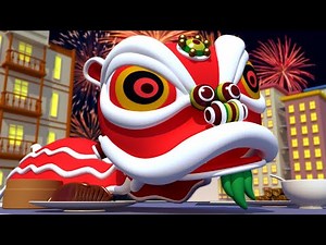 Police car for kids - The Monster of the Chinese New Year - Car Patrol in Car City !