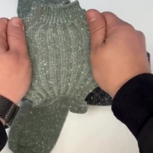 Speckled Gray Cotton Crew Socks: Soft Textured Design - Etsy