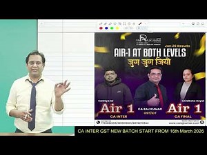 📚 CA Inter Study Strategy | GST Preparation Tips For CA Inter 🎯 | CA Raj Kumar #CAInter #GST