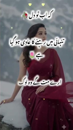 ka ab to Dil tanhaii ma rahnay ka Adi ho gya hai🥀💔❤#fyp #foryou #foryoupage #trending #viralvideos