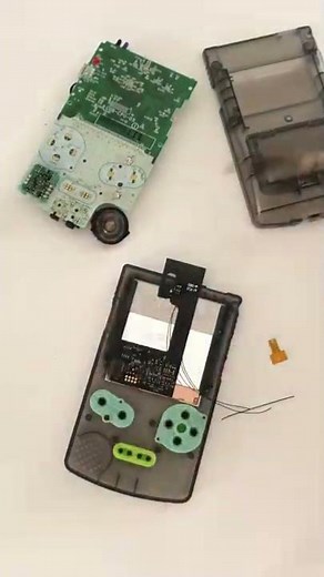 How to install Q5 IPS Backlit Screen into GBC Gameboy Color #gameboy #gameboycolor #nintendo #shorts