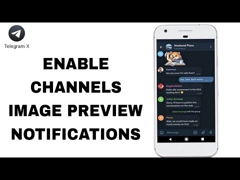 How To Enable Channels Image Preview Notifications On Telegram X App
