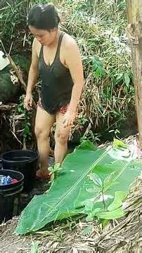 farm girl doing laundry